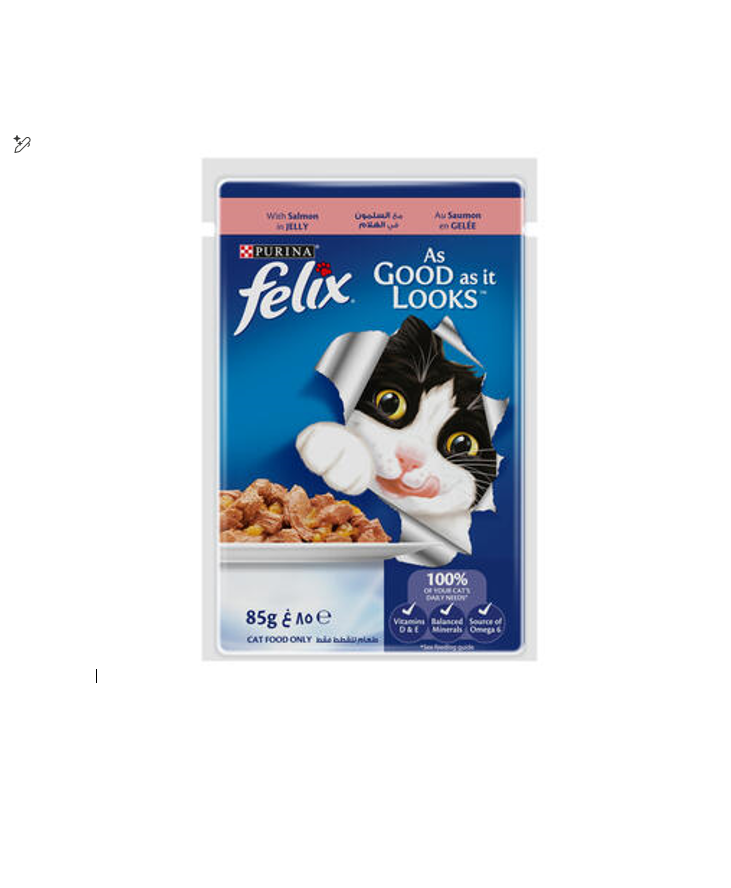 Purina Felix As Good As It Looks Wet Food with Salmon in Jelly for Adult Cats