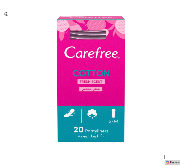 Carefree Small to Medium Cotton Pantyliners Fresh Scent1