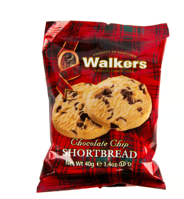 Walkers Chocolate Chip Shortbread Biscuits 40g