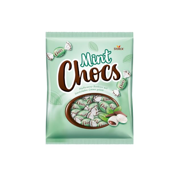 Storck Mint Chocs Candies Filled with Chocolate Cream