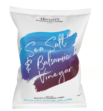 Hectare's Skin-On Hand Cooked Potato Chips Sea Salt & Balsamic Vinegar Flavor