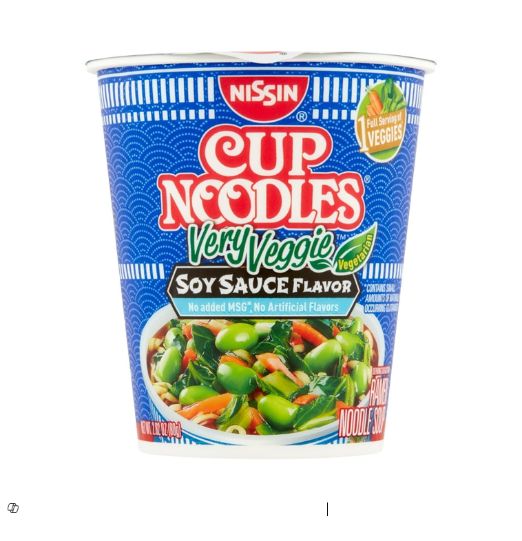 Tastee Instant Noodle Cup Very Vegie Flavor - trans fat free