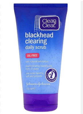 Clean & Clear Blackhead Clearing Daily Scrub - oil free