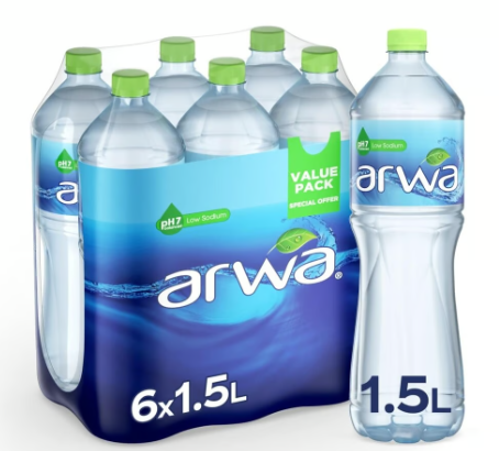 Arwa Water (6x1.5L) - low sodium