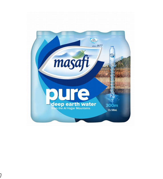 Masafi Pure Mineral Water (12x500ml) - low sodium
