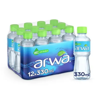 Arwa Drinking Water (12x330ml) - low sodium