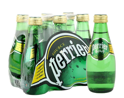 Perrier Sparkling Water Glass Bottles (6x200ml)