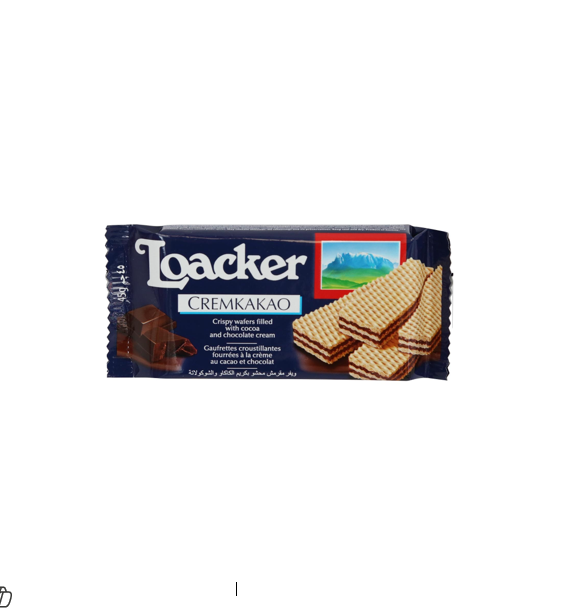 Loacker Classic Cremkakao Wafers Filled with Cocoa & Chocolate Cream 45g