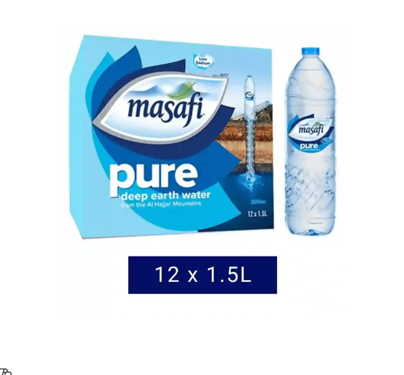 Masafi Pure Mineral Water (12x1.5L) - low sodium