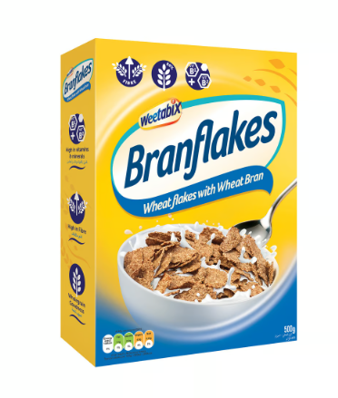 Weetabix Low Fat Wholegrain Bran Flake Cereal 500g