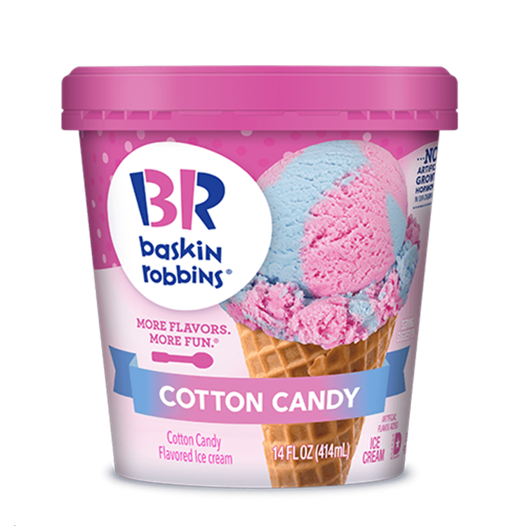 Baskin Robbins Cotton Candy Ice Cream - vegetarian