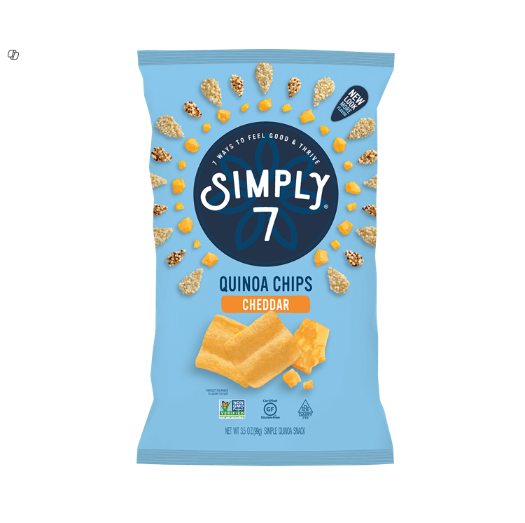 Simply 7 Cheddar Cheese Quinoa Chips - GMO free, gluten free