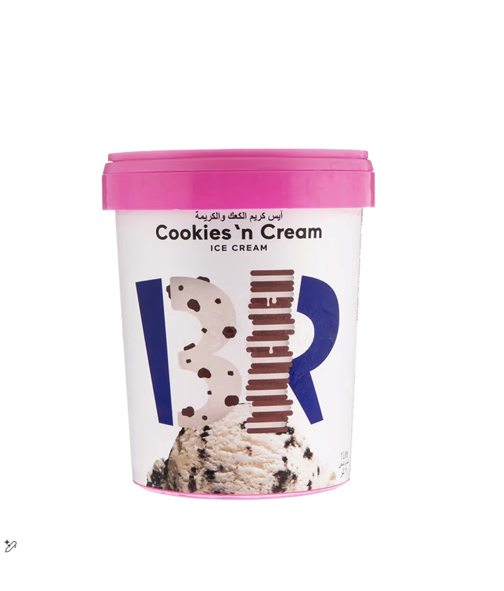 Baskin Robbins Cookies 'n Cream Ice Cream - vegetarian