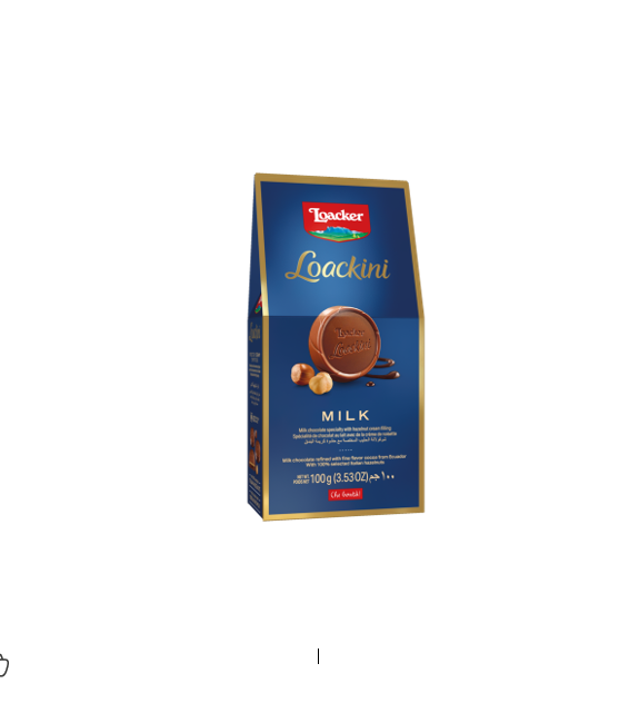 Loacker Loackini Milk Chocolate Bites Filled with Hazelnut Cream