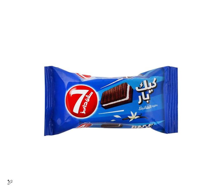 7 Days Chocolate Cake Bars Filled with Vanilla Cream