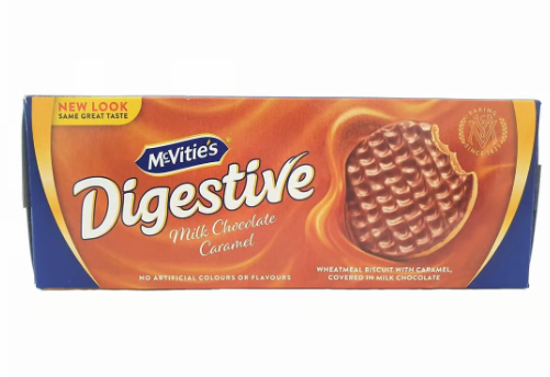McVitie's Digestive Chocolate & Caramel Biscuits - artificial colors free, artificial flavors free