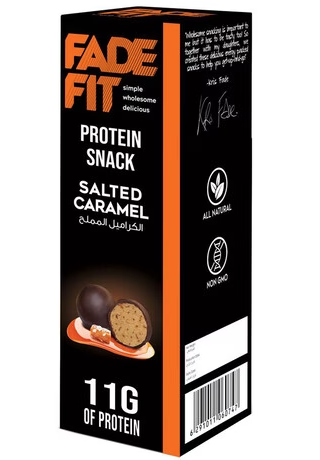 Fade Fit Salted Caramel Protein Balls - GMO free, preservative free, artificial flavors free