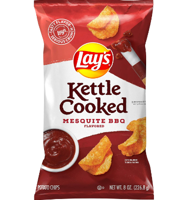 Lay's Kettle Cooked Mesquite BBQ Potato Chips