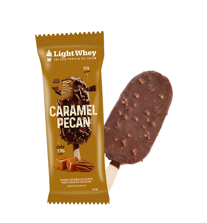 Light Whey High Protein Caramel & Pecan Ice Cream Stick