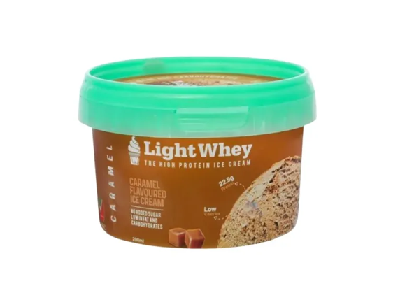 Light Whey Organic High Protein Caramel Ice Cream - no added sugar