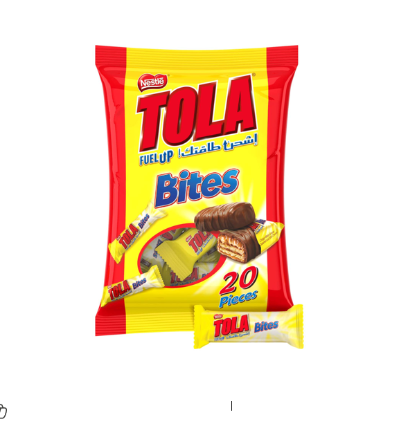 Tola Bites Wafer Covered with Caramel & Milk Chocolate