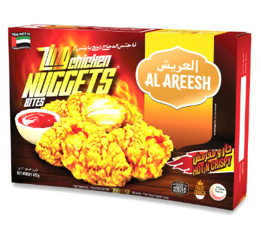 Al Areesh Frozen Hot & Crispy Chicken Nugget Bites (21-24 Pieces)