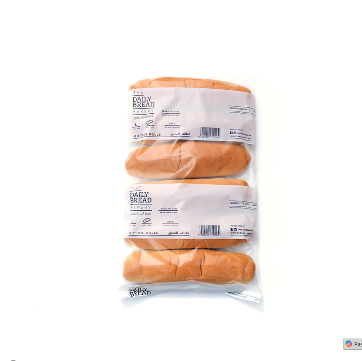 (U) THE DAILY BREAD BAKERY HOTDOG ROLL (L)