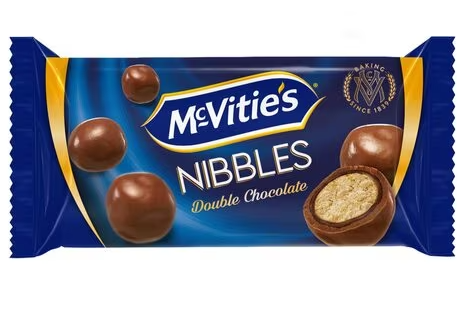 MCVITIES NIBBLES DOUBLE CHOCOLATE 37GM