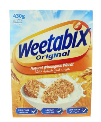 Weetabix Original Wholegrain Wheat Cereal - low sugar 430g