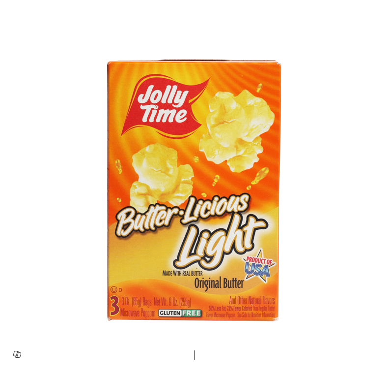 Jolly Time Microwavable Original Butter Popcorn (3 Sachets) - gluten free