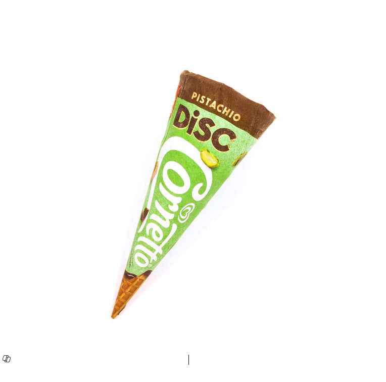 Cornetto Disc Pistachio Ice Cream Cone