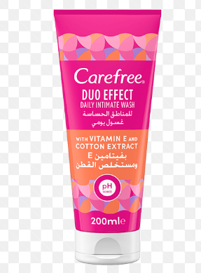 Carefree Duo Effect Daily Intimate Wash with Vitamin E & Cotton Extract