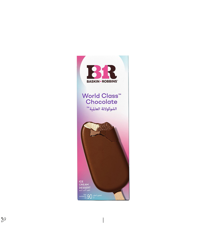 Baskin Robbins World Class Chocolate Ice Cream Stick - vegetarian
