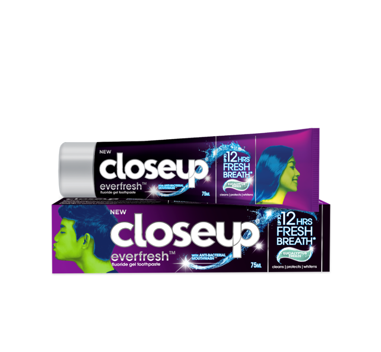 Closeup Ever Fresh Eucalyptus Freeze Gel Toothpaste with Antibacterial Mouthwash Formula