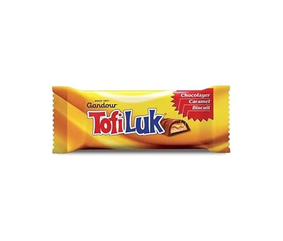 Tofiluk Biscuit Chocolate Bar Filled with Caramel 33gm