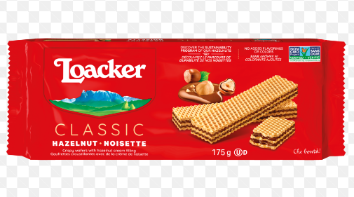 Loacker Wafers Filled with Hazelnut Cream - 75g