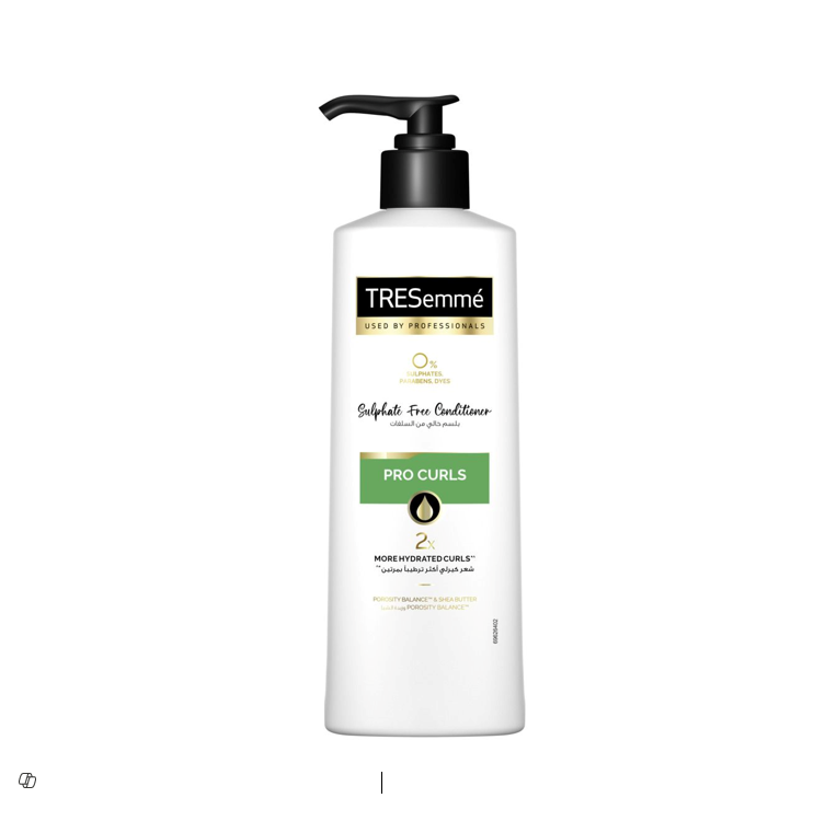 TRESemmé Pro Curls Hydrating Conditioner for Curly Hair - sulphate free, dyes free, parabens free