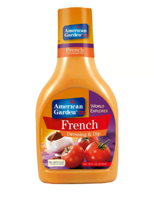 American Garden French Dressing - gluten free, dairy free, artificial colors free
