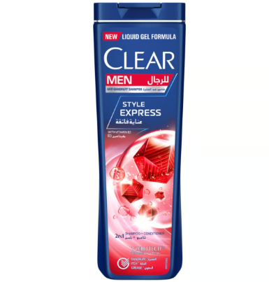 Clear Men Anti-Dandruff Shampoo Style Express 2in1
