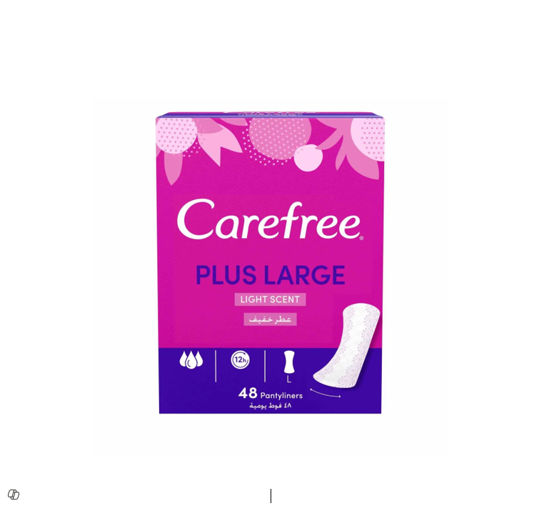 Carefree Plus Large Pantyliners Light Scent 48liners