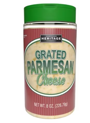 AMERICAN HERITAGE GRATED PARMESAN CHEESE 227GM