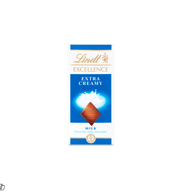 Lindt Excellence Extra Creamy Milk Chocolate Slab