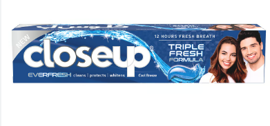 Closeup Cool Breeze Toothpaste with Antibacterial Mouthwash Formula