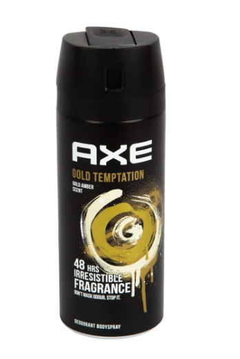 Axe Gold Temptation 48H Deodorant Spray Gold Amber Scent for Men