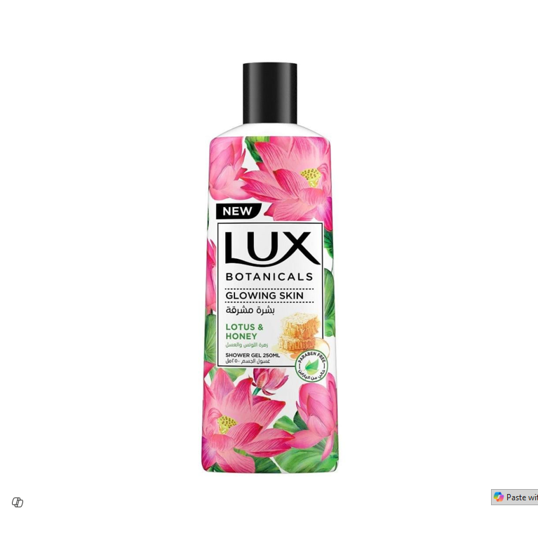 Lux Botanicals Glowing Skin Shower Gel with Lotus & Honey - parabens free