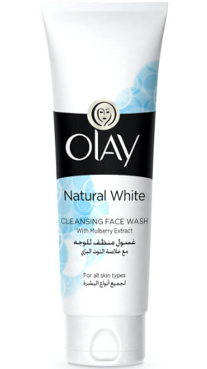 Olay Natural White Cleansing Face Wash with Mulberry Extract