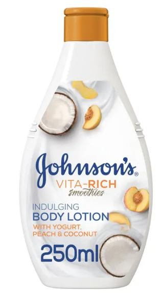 Johnson's Vita-Rich Smoothies Comforting Body Lotion with Yogurt, Honey & Oats 250ml