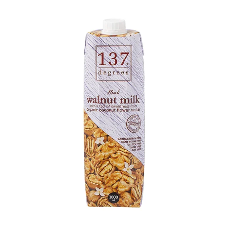 137 Degrees Walnut Drink with Organic Coconut Flower Nectar - gluten free, dairy free, soy free