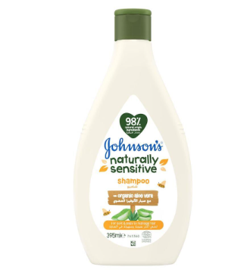 Johnson's Naturally Sensitive Hypoallergenic Baby Shampoo with Organic Aloe Vera for SensitiveOLD