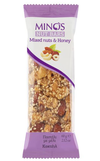 MINOS NUTS BAR WITH HONEY ASSTD PROMO
